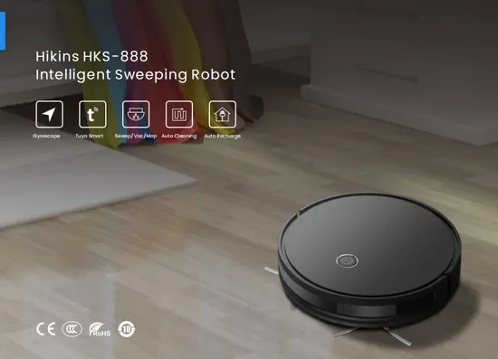 Portable Automatic Vacuum Cleaner Robotic Floor Sweeper with Mopping Function