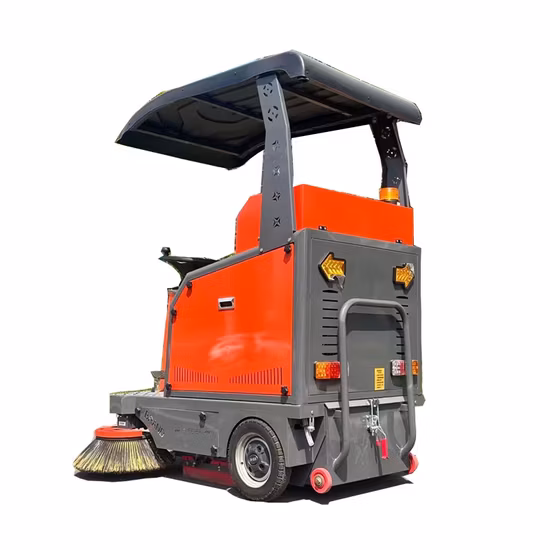 歩道用除雪機 道路清掃車の後ろ