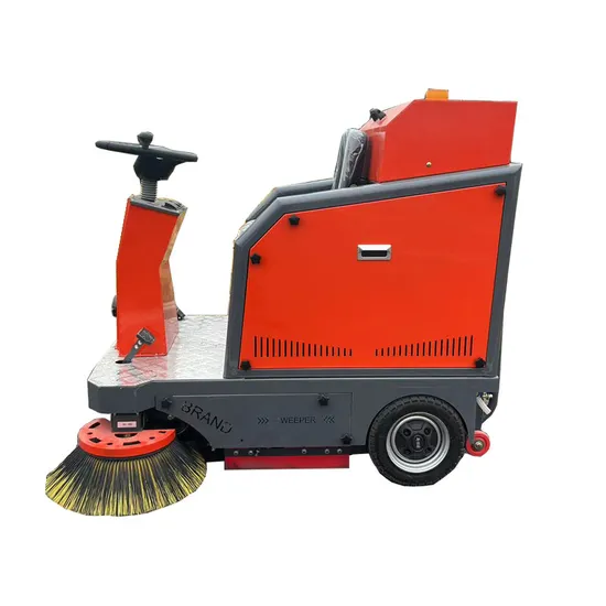 歩道 道路 街路の後ろのスノーウォーク スイーパードライバー フロアクリーナー 商用電気自動車のフロアスイーパー